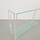 Table console en verre et acrylique The Hague de Bor Design, années 1990.