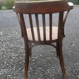 Fauteuil canné bois courbé