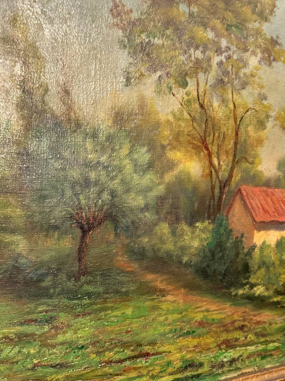 Tableau style Barbizon 19ème