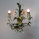Hanging lamp in metal. 3 lights. Vintage 1960s.
