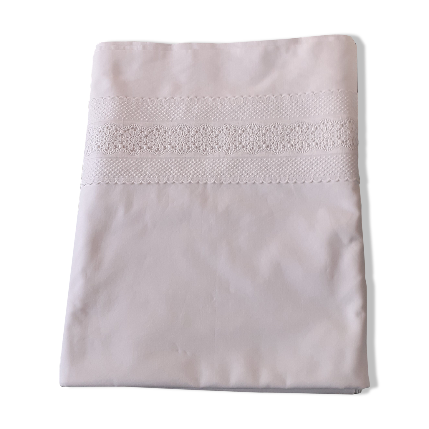 Drap coton blanc