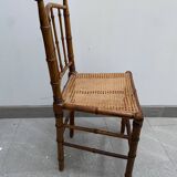 Old bamboo imitation cane chair