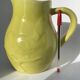 Yellow pitcher bird earthenware Vercor light relief