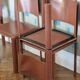 Chaises en Cuir Rouge Cidue Italie 1970