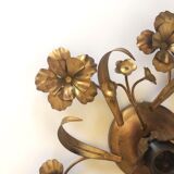 Brass flower sconce