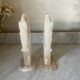 Pair of vintage onyx horse head bookends