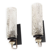 Pair of Art Deco tube wall sconces