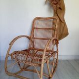 Rattan rocking chair from the 60s