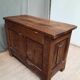Oak chest with towel pleats