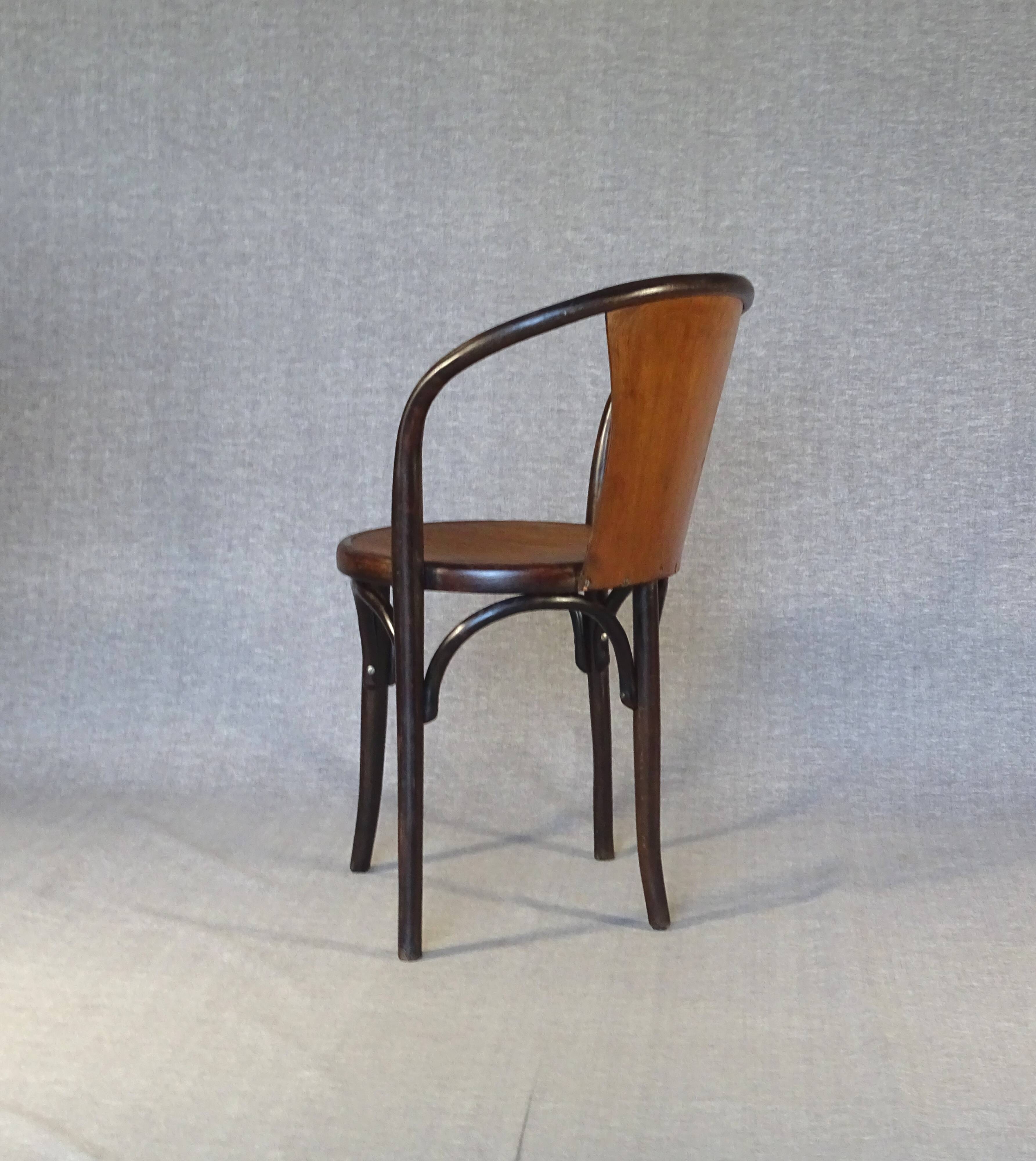 Chaise Fischel N°15E, vers 1915, no Thonet