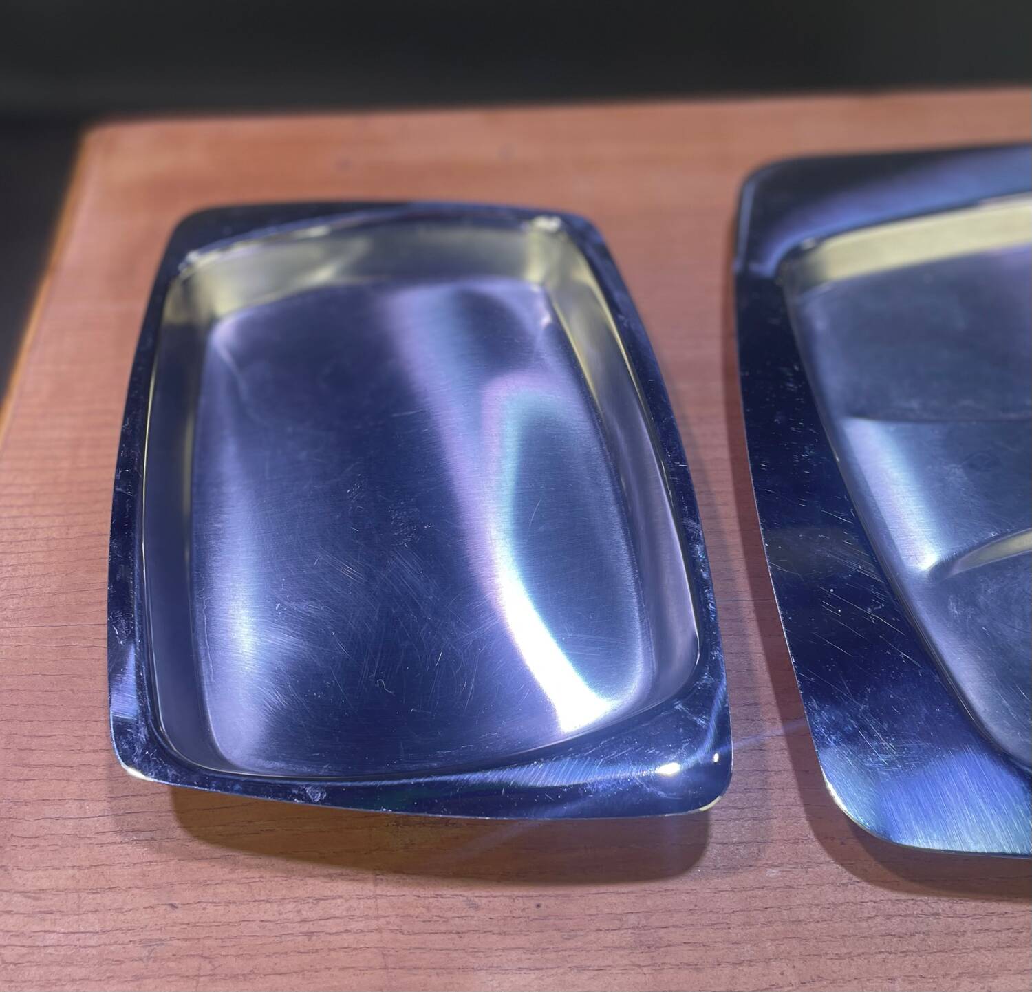 Plateau apéritif en inox