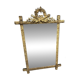 Louis XVI style pediment mirror in gilded wood – 19th century - H118c