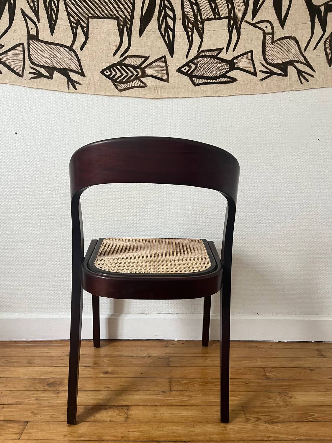 Chaise gondole cannage Baumann