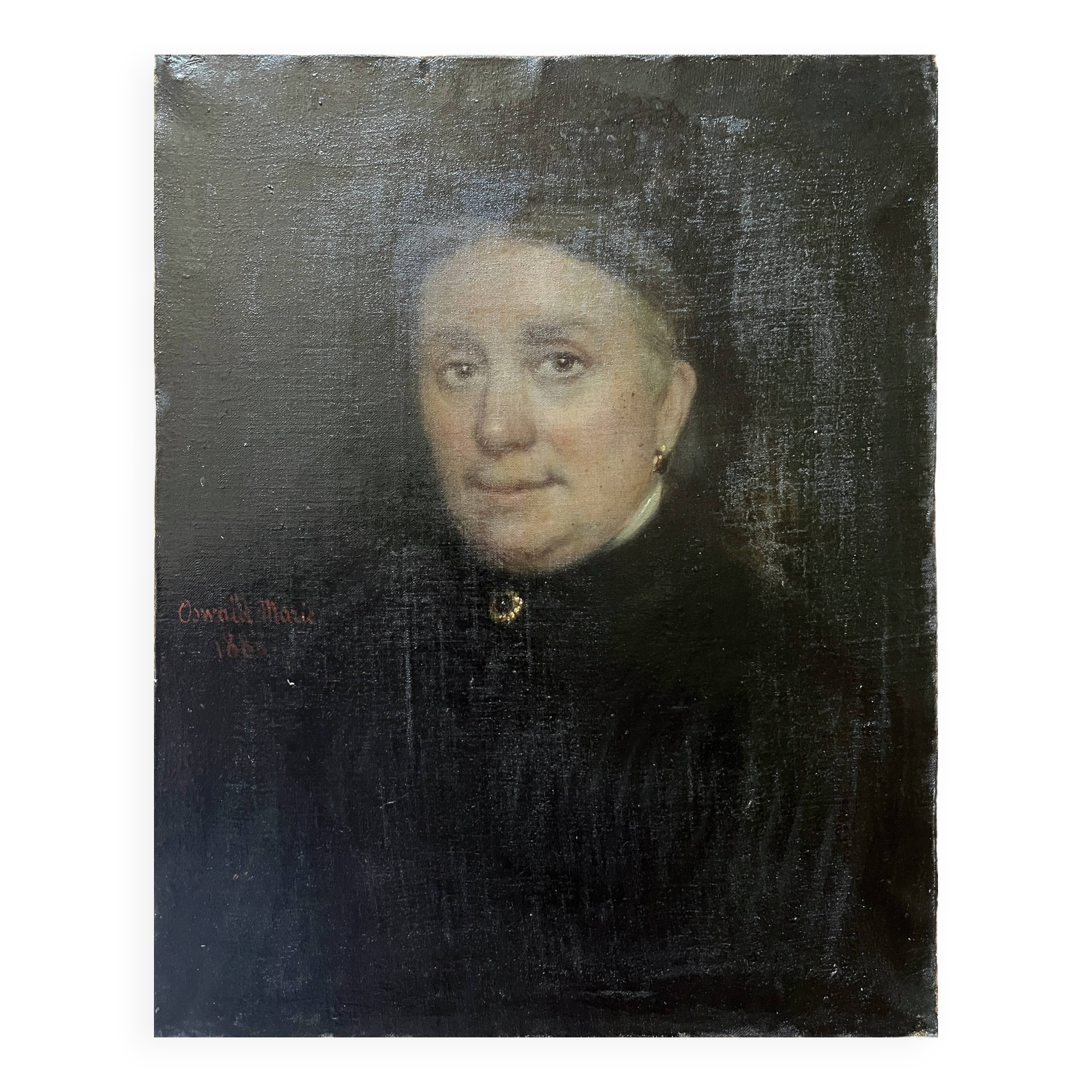 HST painting "Family Portrait" by Oswald Marie 1886