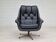 Fauteuil en cuir pivotant danois vintage