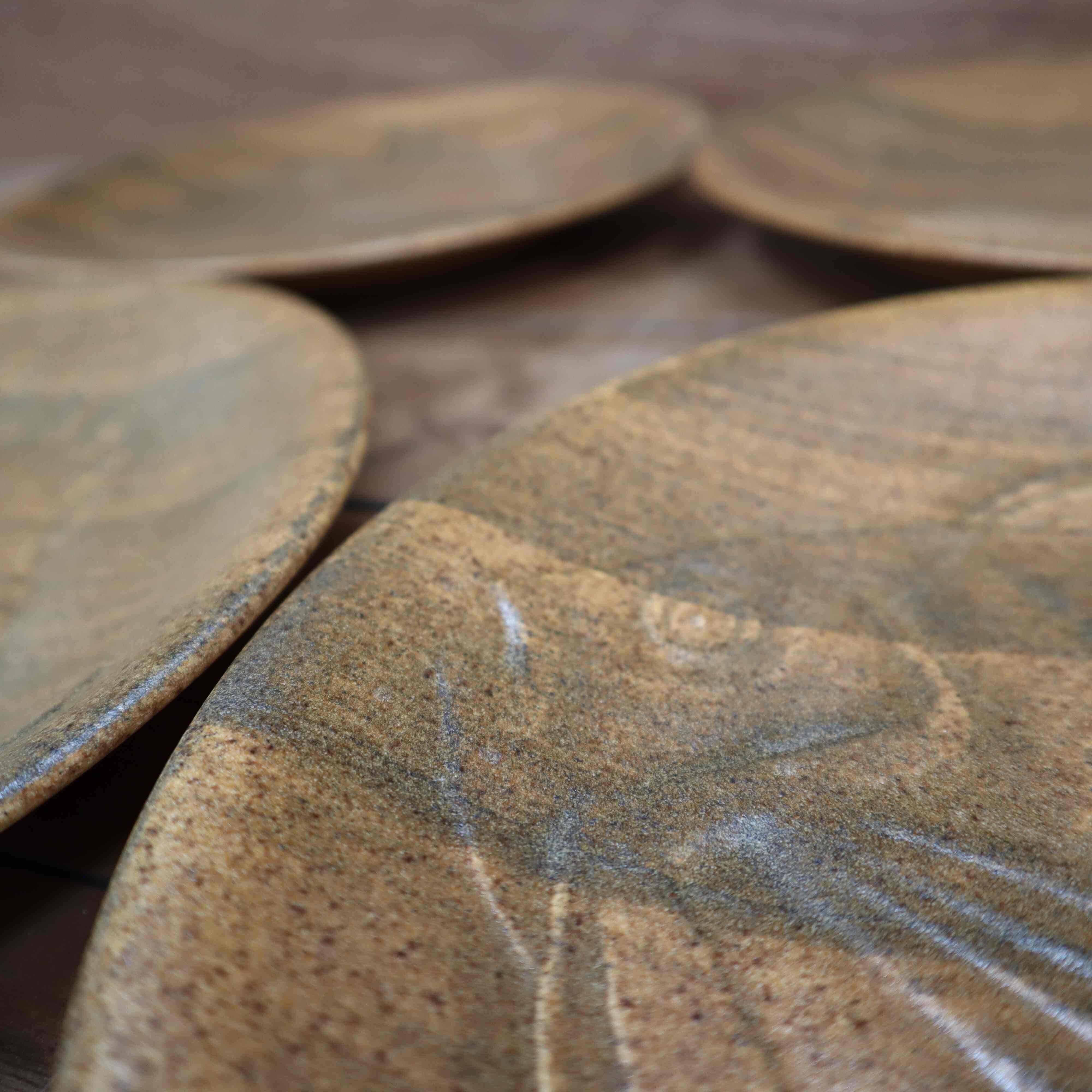 Six vintage ceramic fish plates Chantilly