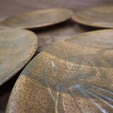 Six vintage ceramic fish plates Chantilly