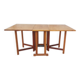 Folding table in beech from 1950