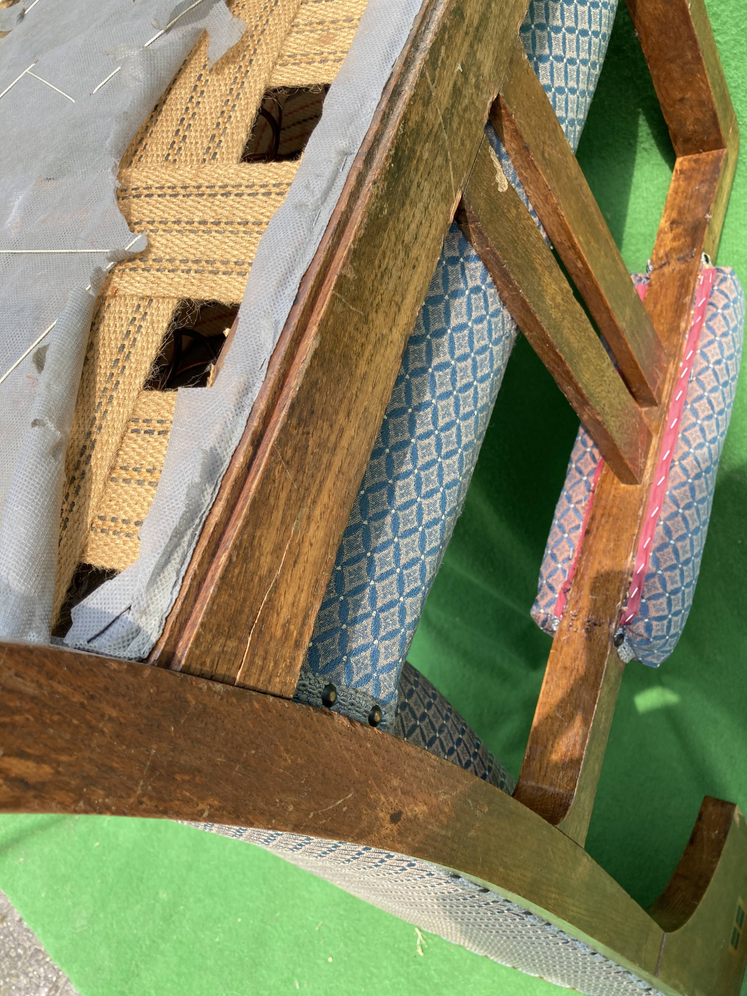 Art nouveau or arts and crafts  wingback chair