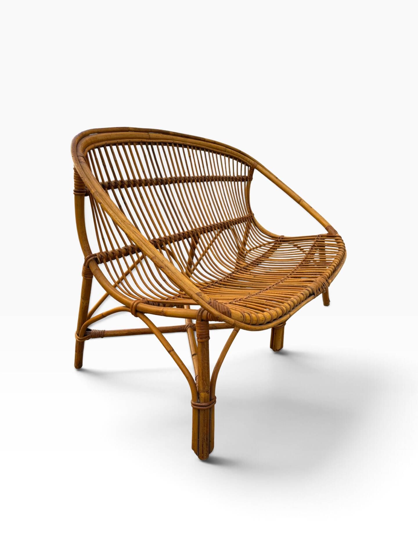 Pair of sofas in the Franco Albini style from the 1960s Italy.
