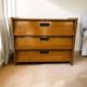 Vintage wooden shoe cabinet / flap cabinet