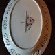 Barbotine style porcelain dish