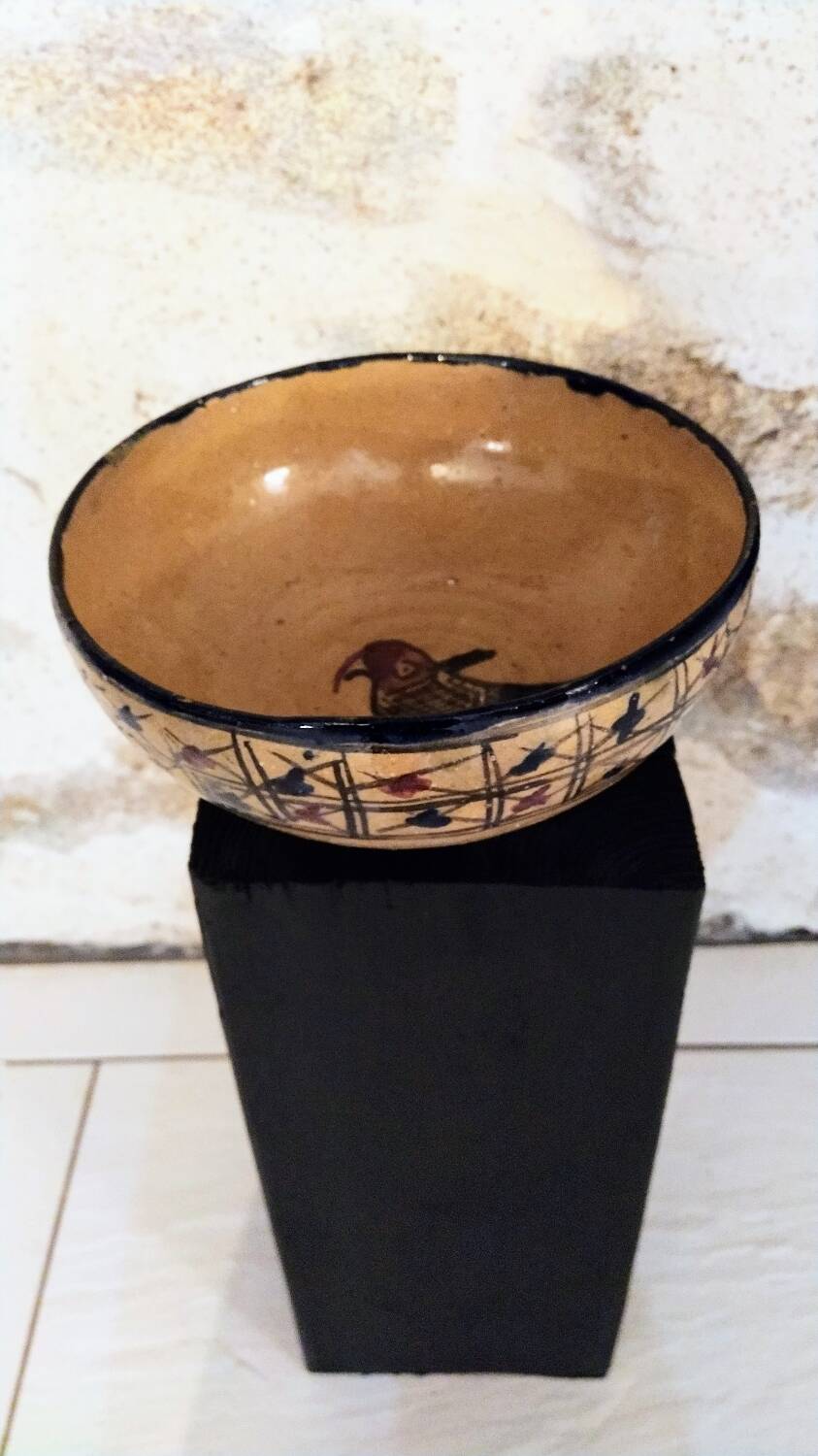 Old Qajar cup Persian ceramic 19th century