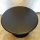 Coffee table round double-sided tray and tulip foot 70s
