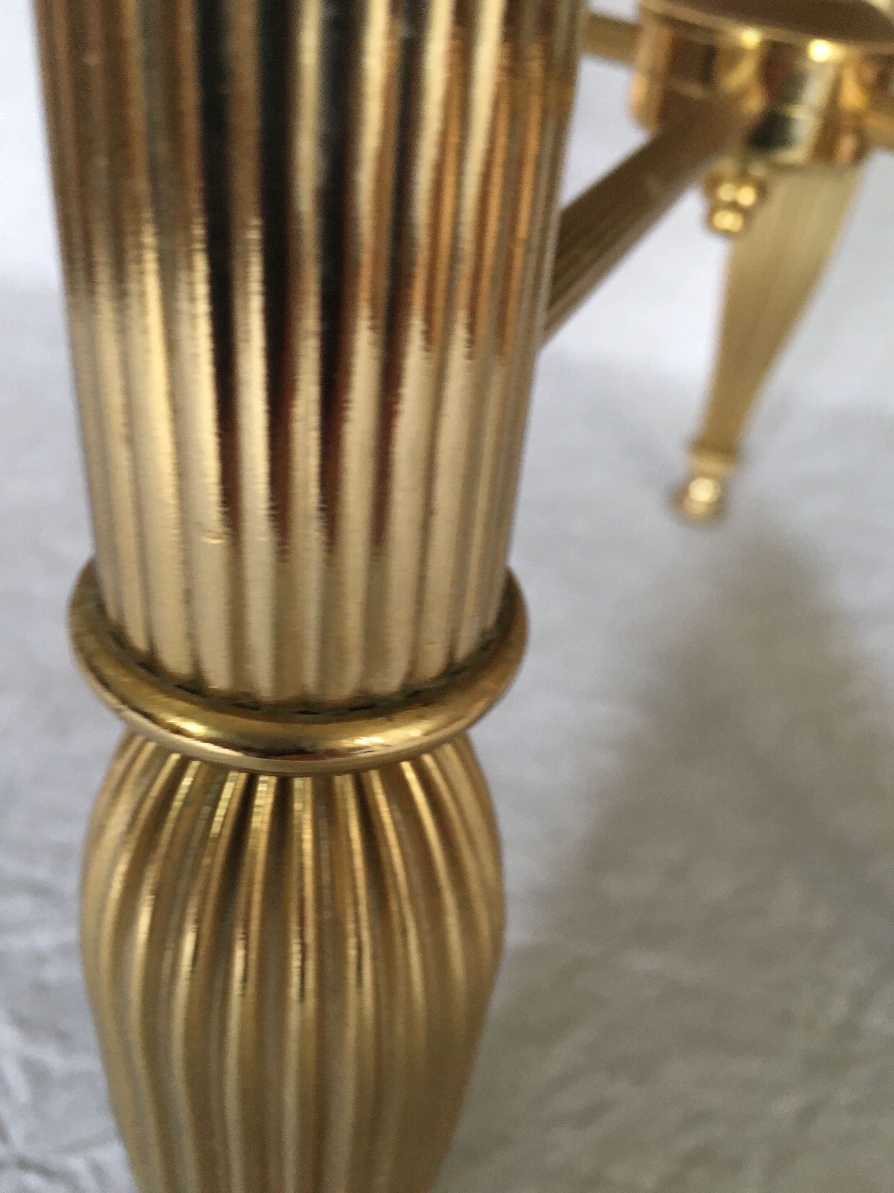 Brass tabouret of the 70s