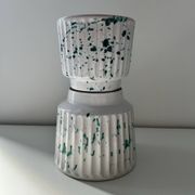 Set of 2 Pollock decorative plant pots