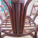 Bamboo and bentwood armchair from the 60s