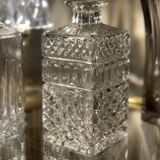 Glass whiskey decanter 1970