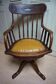 19th Century American Oak Revolving Library Armchair