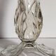 Art-Deco high foot vase in molded crystal early twentieth century