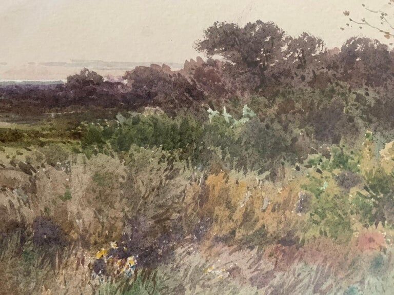 Combe Velluet, Watercolor landscape, nineteenth century