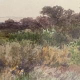 Combe Velluet, Watercolor landscape, nineteenth century