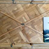 Bamboo and glass coffee table 1970