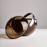 Glacière en forme de boule fumée par Paolo Tilche pour Guzzini, Italie, années 1980
