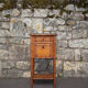 Bedside table wood imitation bamboo, bedside table, side table, interior decoration