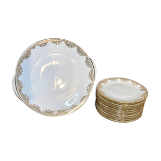 Plates and dessert dish