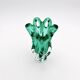 Vase Josef Hospodka Chřibská Cristal de Bohême Emerald Green 18 cm c60