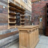 Early 20th century bar set in solid elm