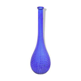 Vase long bleu
