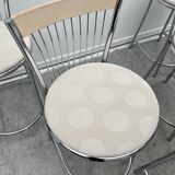 Set of 5 refurbished bar stools