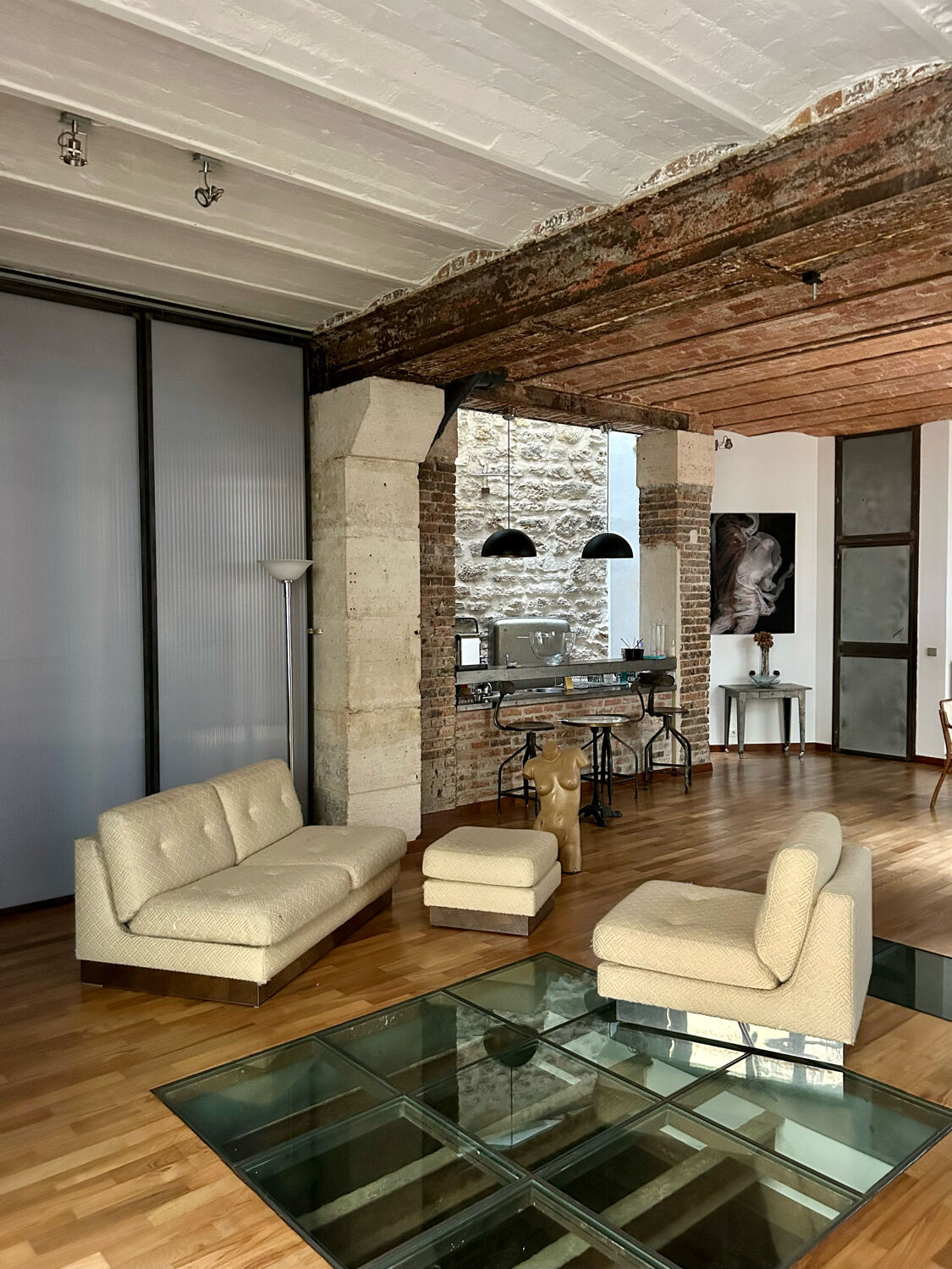 Salon "California" Jacques Charpentier, edition "Flat", France 1970