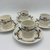 Set of 4 badonviller cups