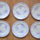 Lot de 5 assiettes et d'un compotier Longwy collection Hanoi