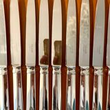 Christofle Atlantide model 12 table knives 24.5 cm very good condition