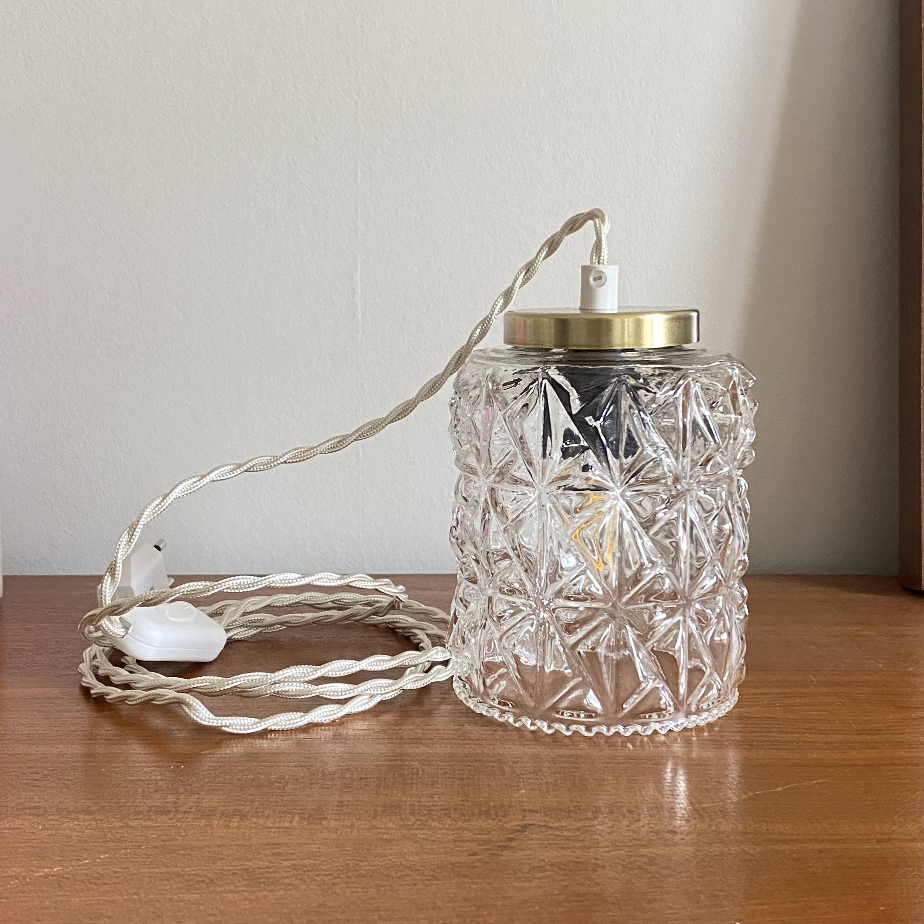 Antique tulip glass hanging lamp LAMP-7387