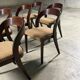 Set of 6 "Gondole" chairs by Baumann from the 1960s.